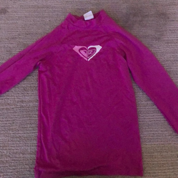 Pink Roxy Long Sleeve Rash Guard - Picture 1 of 2